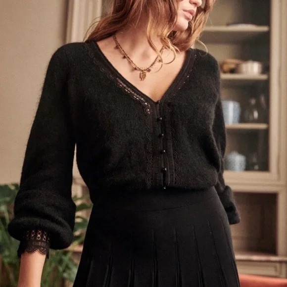 Sezane | Sweaters | Szane Clara Cardigan In Black | Poshmark